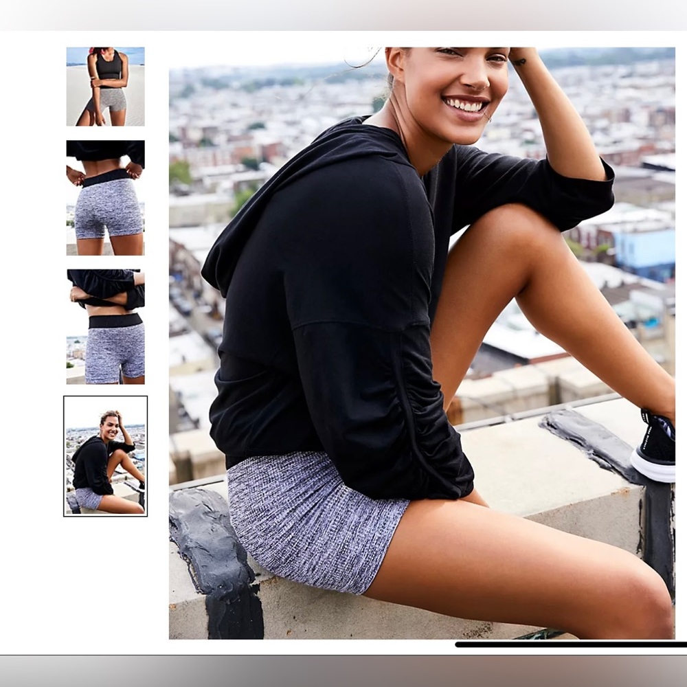 Free People Prajna Short in Heather Grey - Picture 6 of 9